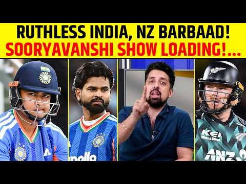 INDIA VS NEW ZEALAND 2ND T20I: RUTHLESS INDIA, NZ BARBAAD! SOORYAVANSHI SHOW LOADING!... #indvsnz