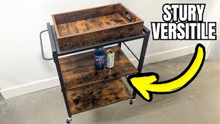 VASAGLE Industrial Bar Cart - Quick Review (3-Tier Storage!)