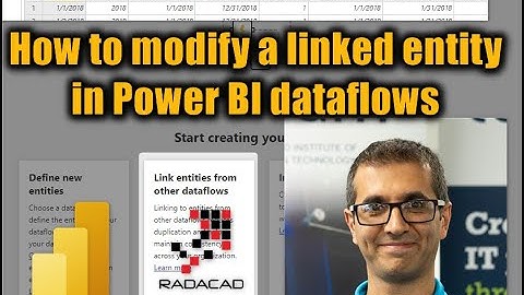 How to modify a linked entity in Power BI dataflows