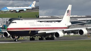 AIR FORCE ONE VC-25B DEPARTS DUBLIN AIRPORT WITH POTUS ONBOARD   VC-25A! - 12/09/26 ✈️