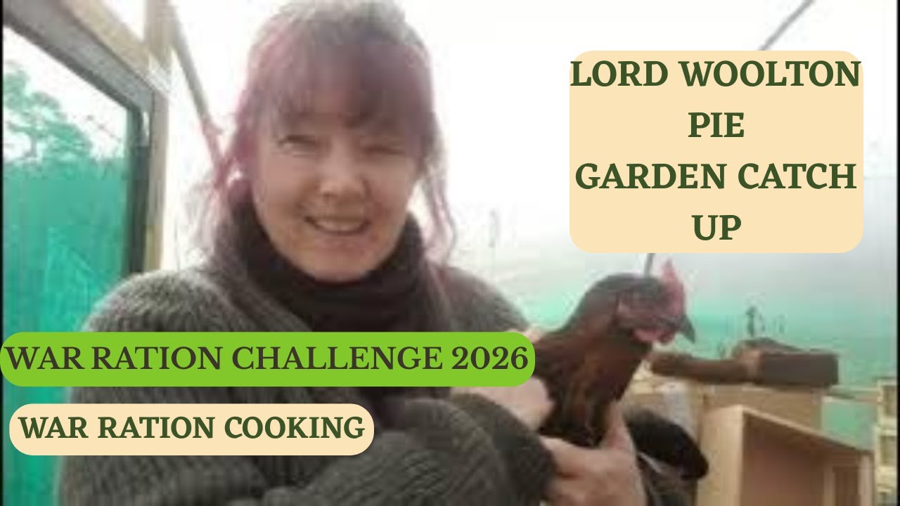 Living on war rations Lord Woolton pie & Victory Garden catch up (wartime kitchen & garden) 