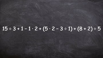 Apply the order of operations to simplify a large numeric expression