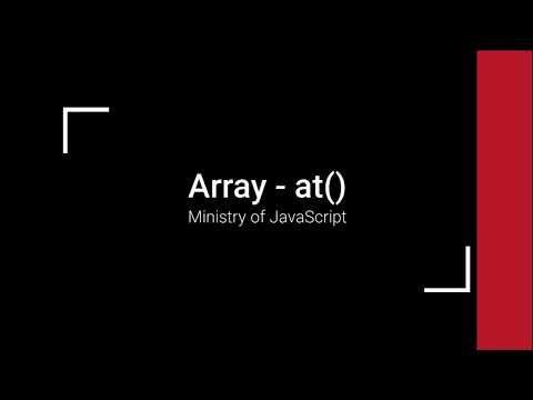 JavaScript Array - at()