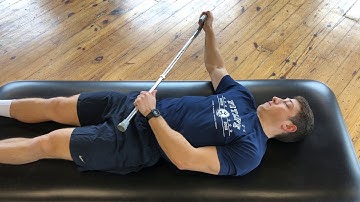 Supine Shoulder Abduction PROM (with cane)