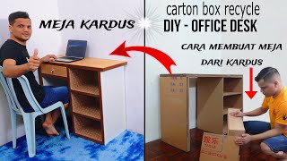 DIY - how to make an office desk from used cardboard boxes [useful ideas] #art #diy