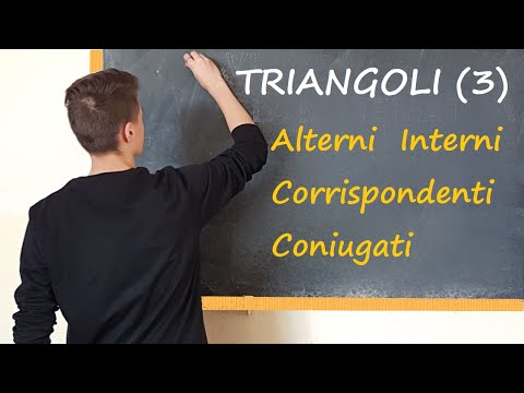 Rette tagliate da una trasversale. Angoli alterni interni, alterni esterni, coniugati ...