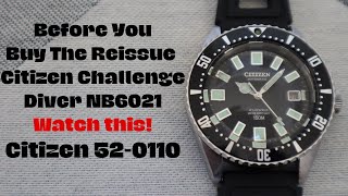 Before you buy the Reissue Citizen Challenge Diver NB6021, know its history! Citizen 520110 Review