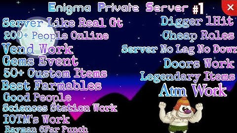 Growtopia Private Server Enigma | Like Real Gt + All Feature 100% & Link To Description😮