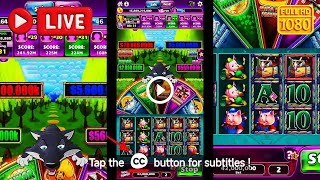 [LIVE] Jackpot Party Casino – Huge Free Coins Win on Huff N' More Puff screenshot 4