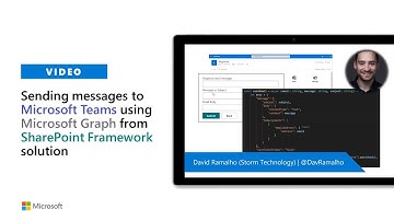 Sending messages to Microsoft Teams using Microsoft Graph from SharePoint Framework solution