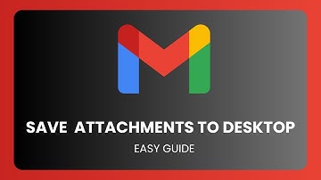 Hoe u een e-mailbijlage op uw bureaublad kunt opslaan!