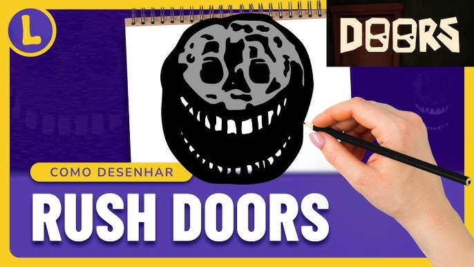 Como DESENHAR o SEEK do DOORS (ROBLOX), Cómo DIBUJAR a SEEK DOORS