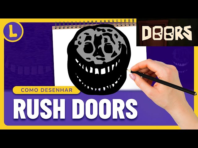 COMO DIBUJAR RUSH - DOORS - ROBLOX PIXEL ART - PIXELADOS 