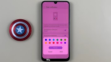 How to change notification flash color on Samsung M31 Android 12