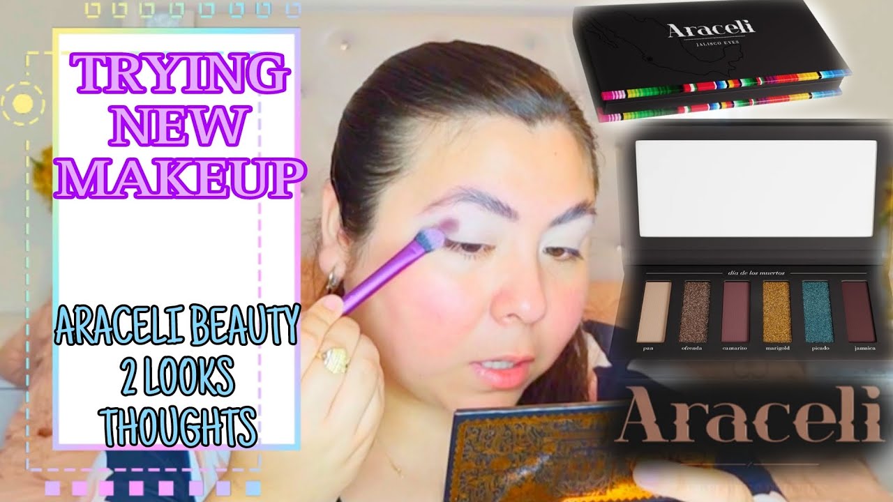 NEW MAKEUP TRYING ARACELI BEAUTY 2 LOOKS YouTube