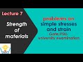 Strength of materials/problem on stresses/Gate/university Examination