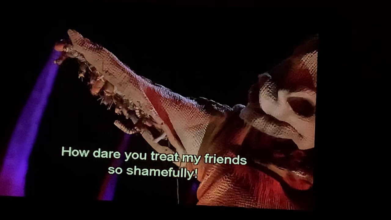 Nightmare Before Christmas Mr Oogie Boogie : Oogie boogie says there's trouble close at hand you'd better pay attention now 'cause i'm the boogie man and if you aren't shakin' then there's something very wrong 'cause this may be the last time now that you hear the boogie song, ohhh.