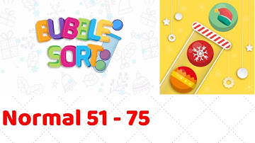 Bubble Sort Color Puzzle Game Level 2-51 to 2-75 Walkthrough (iOS - Android)