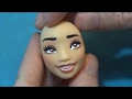 Tutorial viso Belle in pasta di mais o pasta di zucchero - How to make a Belle face in sugarpaste