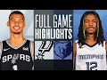 SPURS At GRIZZLIES FULL GAME HIGHLIGHTS January 2 2024