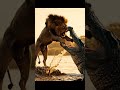 lion vs crocodile