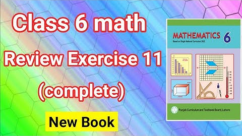 Class 6 Maths Review Exercise 11 | Class 6 Maths Chapter 11 Review Exercise