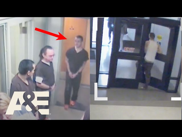 Watch as Inmate ESCAPES COURTHOUSE UNNOTICED | Court Cam | Au0026E #shorts class=