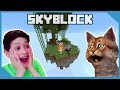 Teaching My Nephew How To Play Minecraft Skyblock