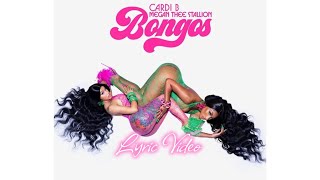 Cardi B - Bongos (Feat. Megan Thee Stallion) [Lyric Music Video]