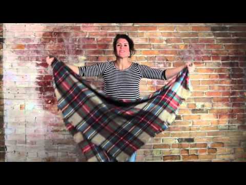 8 Ways to Tie a Huge Blanket Scarf!