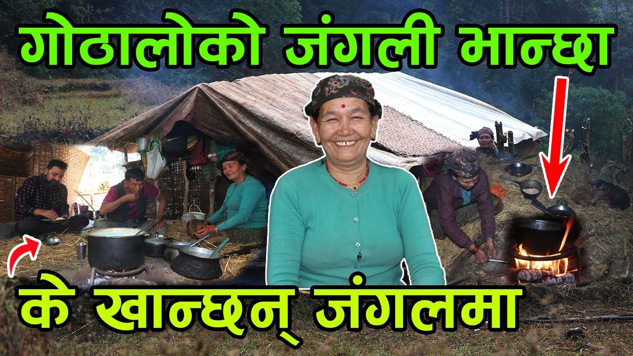 गोठालोको जंगली भान्छा यस्तो हुन्छ ! जंगलमा भैँसी पाल्ने गोठालाले के खान्छन् होला ? ||kiranpaudel