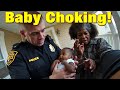 Hero Cop Saves Choking Baby While Grandma Watches in Shock!