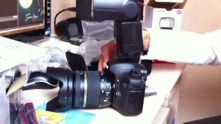 Desempaquetando Flash Canon Speedlite 580EX II