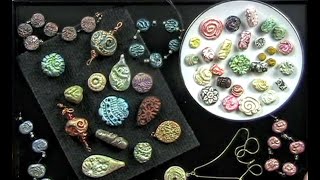 Polymer Clay Texture Beads 1