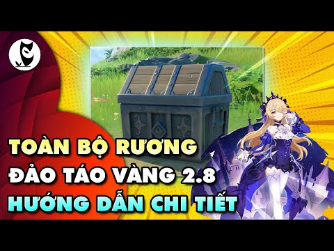 Hướng Dẫn Nhặt Full Rương Đảo Táo Vàng 2.8 Fischl Mona Xinyan Kazuha