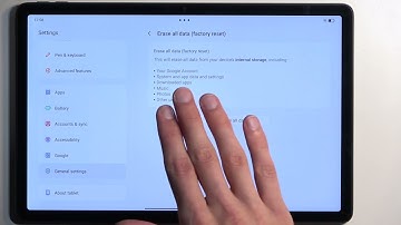 How to Factory Reset LENOVO Tab M11 Tablet via Settings - Erase All Files & Data - Hard Reset