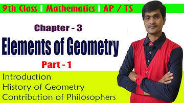9th Class I Elements of Geometry I Chapter - 3 I Part - 1 I AP/TS I All Concepts I Ramesh Sir Maths