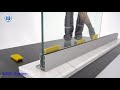 BTS Aluminium N50-F Frameless Glass Railing System Installation