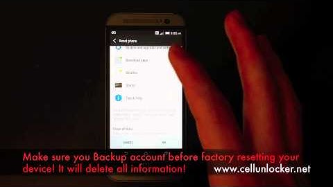 HTC One M8 Tutorial - How to Factory Reset and Back up HTC One M8