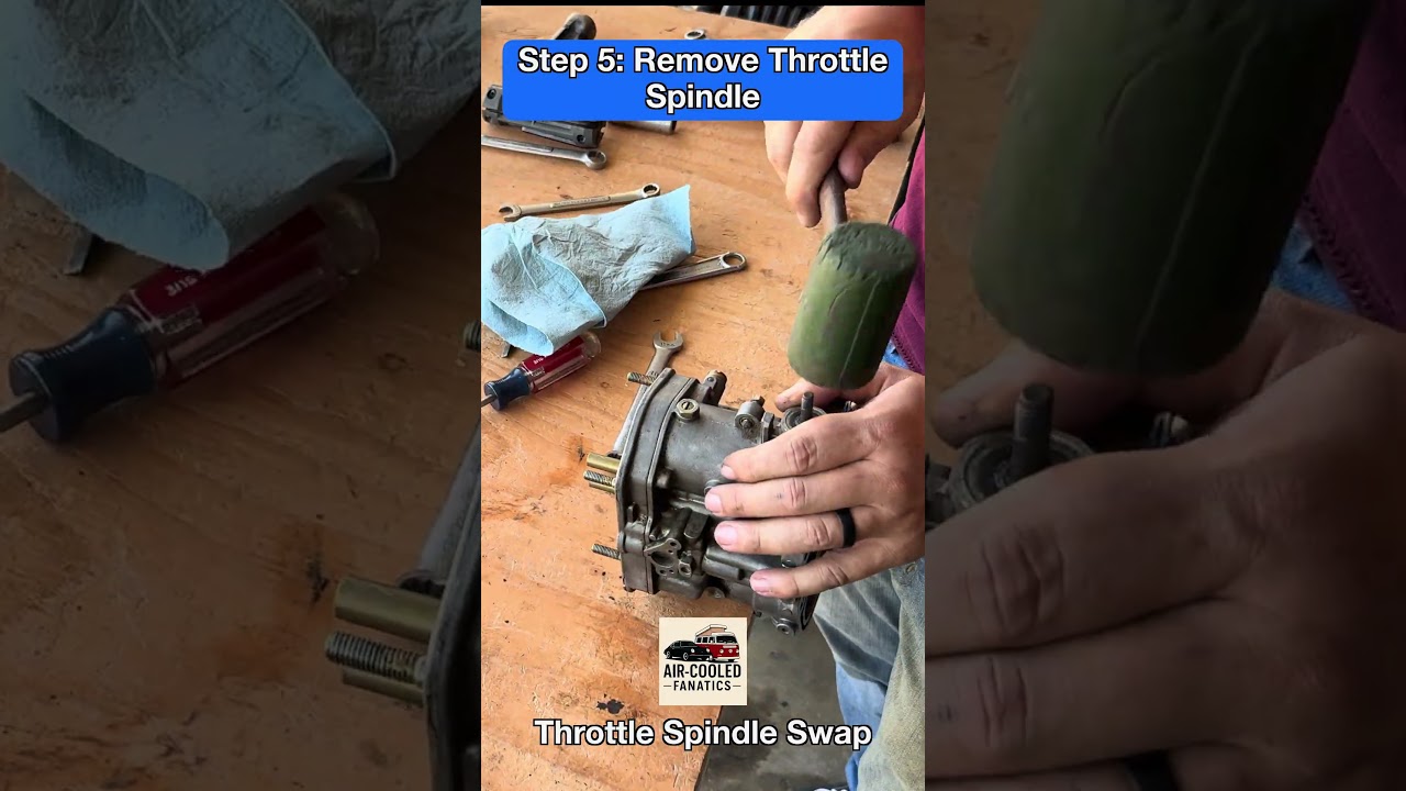 How to change the throttle spindle on a Dellorto DRLA carburetor. 