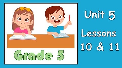 Grade 5 : Unit 5 - lessons 10&11 (Dividing and Pattern by Power of Ten )