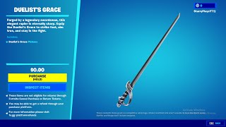 How to get the FREE duelist's grace pickaxe in fortnite  (PC ONLY) | #shorts #fortnite #roadto1k