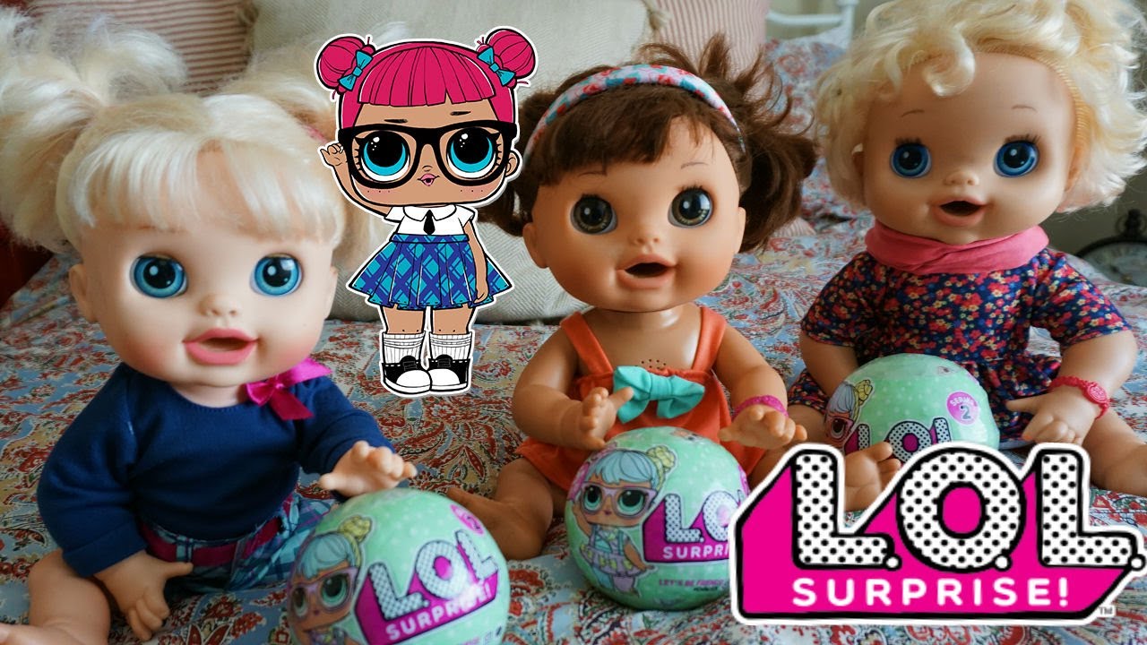 BABY ALIVE LOL Surprise Dolls Unboxing! Baby Dolls! - YouTube