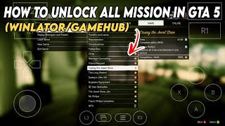 How to Unlock Every GTA 5 Mission on Android Emulator | GameHub + Winlator