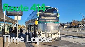 Strathcona County Double Decker Bus | Route 414 to U of A Time Lapse