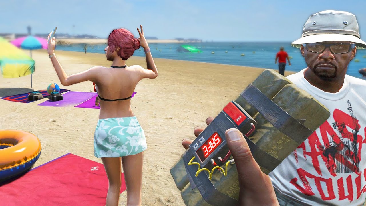 GTA 5 - Sticky Bomb & Funny Ragdolls ep.2