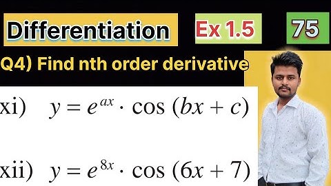 ✅“Differentiation Ex 1.5 Q4  Part-75 | Class 12 Maths  | Altaf Sir”
