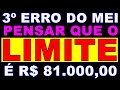 Limite de faturamento do mei no  r 8100000 anual pra todos e voc precisa tomar muito cuidado