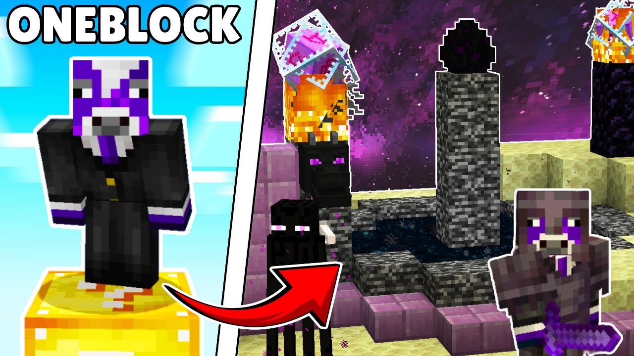 Minecraft ONEBLOCK aber Ich BESIEGE den ENDERDRACHEN!
