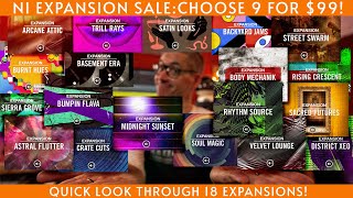 The big expansion sale, choose any 9 for $99! Looking at 18 sweet expansions...